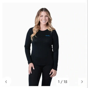 Woolove Women's 100% Merino Wool Base Layer Long  Sleeve Crew Neck Shirt 190 GSM